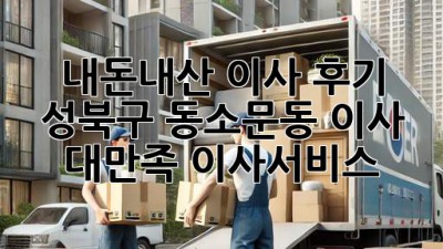 내돈내산 이사 후기🏡 성북구 동소문동 이사 대만족! #이사서비스
