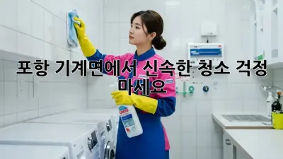 포항 기계면에서 신속한 청소? 걱정 마세요!